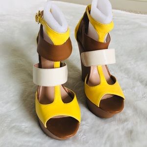 Sole Society Open Toe Wedges